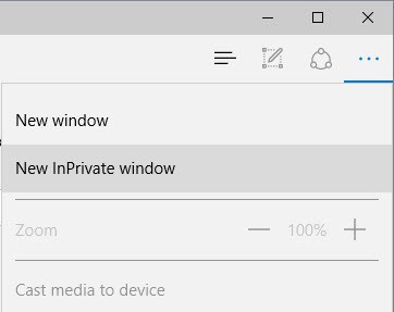 Enable Private Browsing In IE 11 And Microsoft Edge