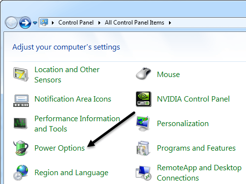 Configure Power Options In Windows 7881 7973