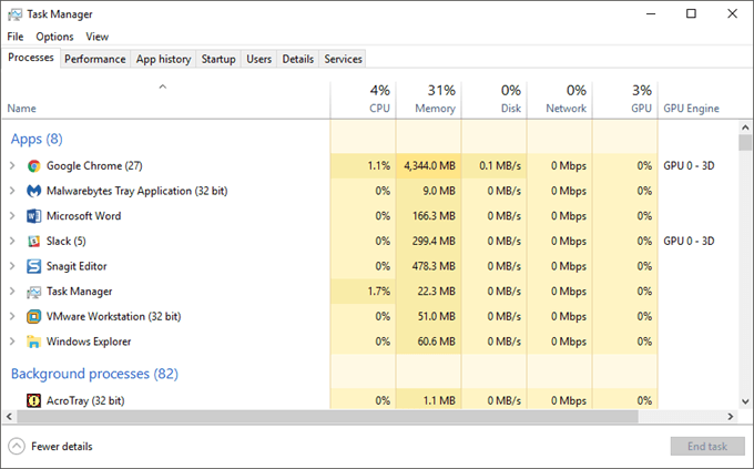 Как удалить task manager windows 10