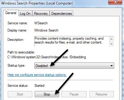 Turn Off Indexing in Windows for Better Performance