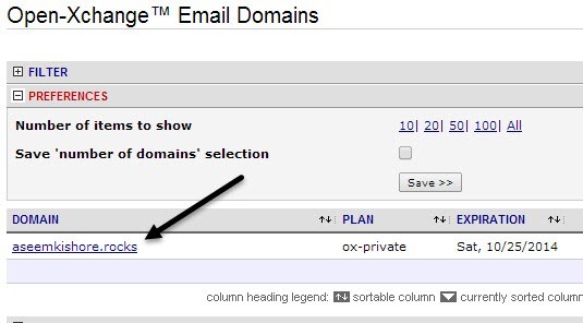 Email Domain Example