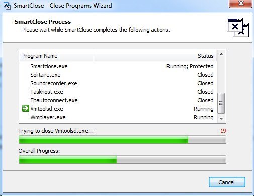 close all running programs