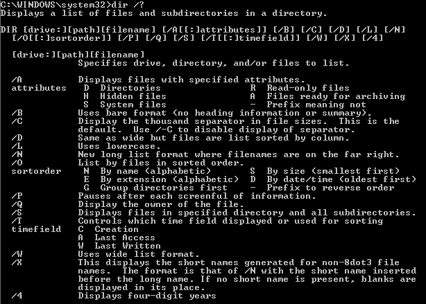 copy text from dos command window