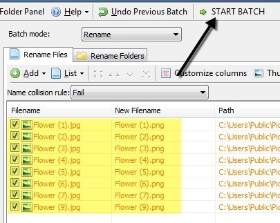 batch file rename folders switch between