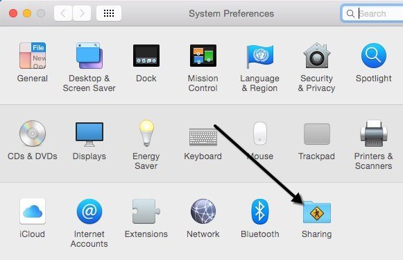 how to share files from a pc to a mac