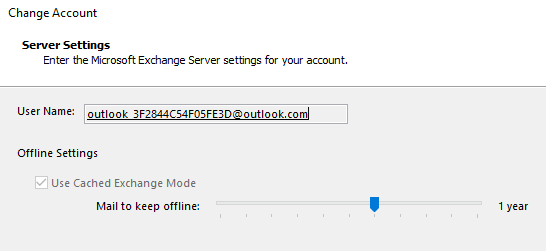 what is cached exchange mode outlook
