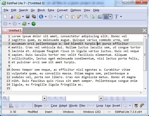 how to automatically alphabetize in editpad lite