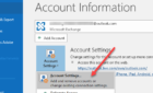 how to restore outlook account settings