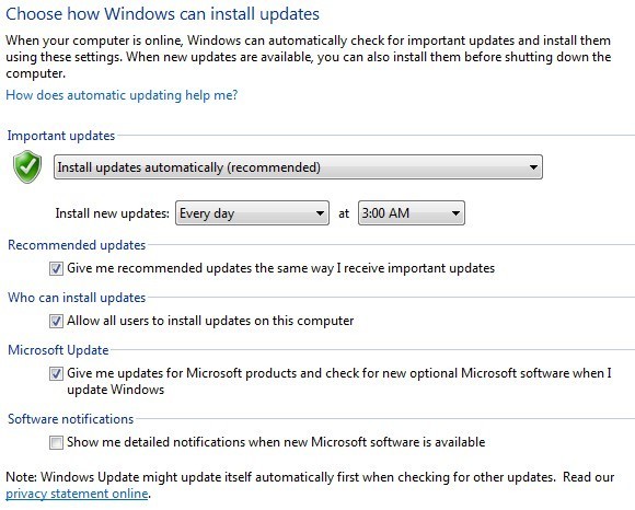 disable automatic critical updates