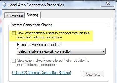 network adapter properties