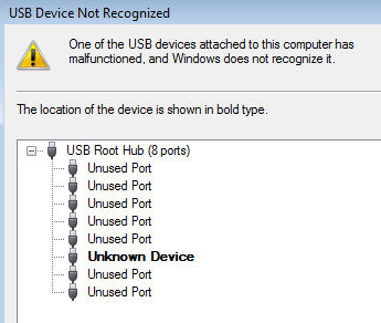 usb not recognized driver download