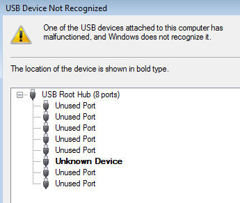 Usb c device not recognized