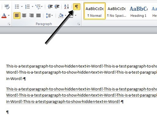 remove hidden text formatting in word