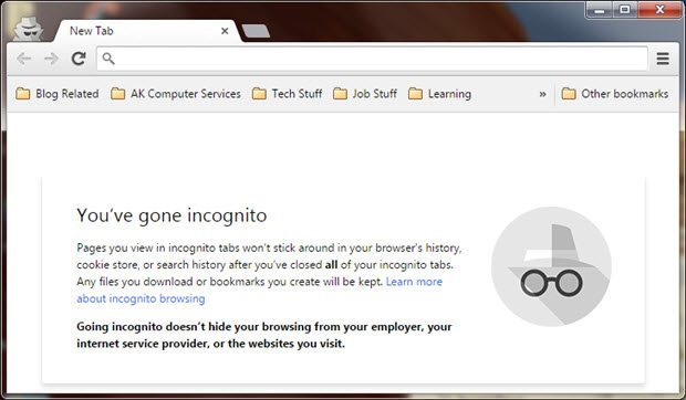 Create Google Chrome Incognito Mode Desktop Shortcut