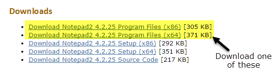what folder does notepad install to
