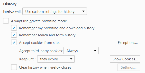 Turn Off Private Browsing Firefox