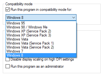 incompatibility with 64 bit versions of windows