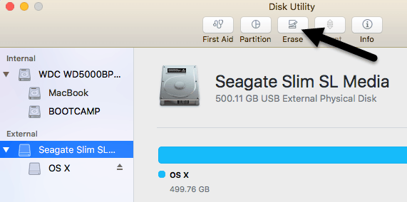 What format for external drive mac