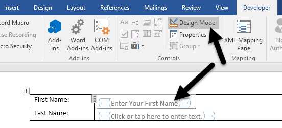 posizionare-chitarra-disposto-how-to-insert-editable-fields-in-word