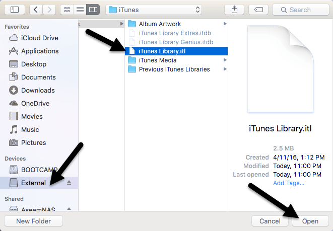 How to Setup an iTunes Library On an External Hard Drive or NAS