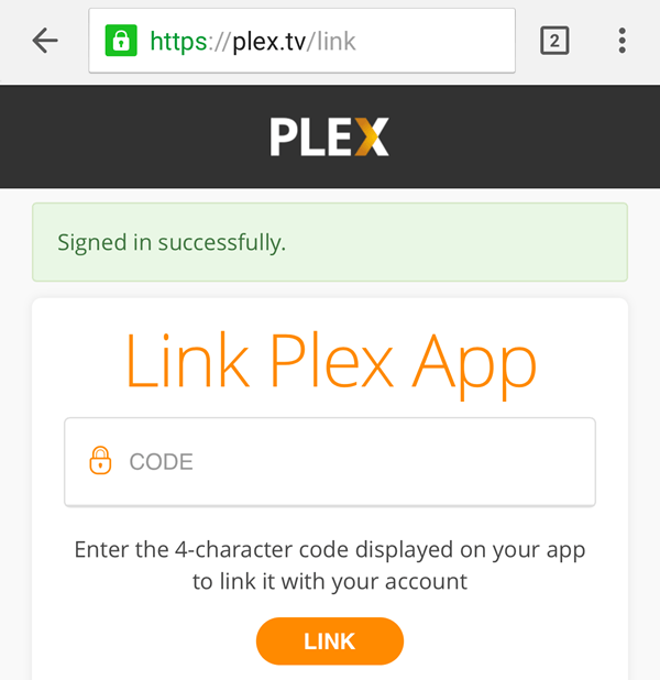 link tv to plex