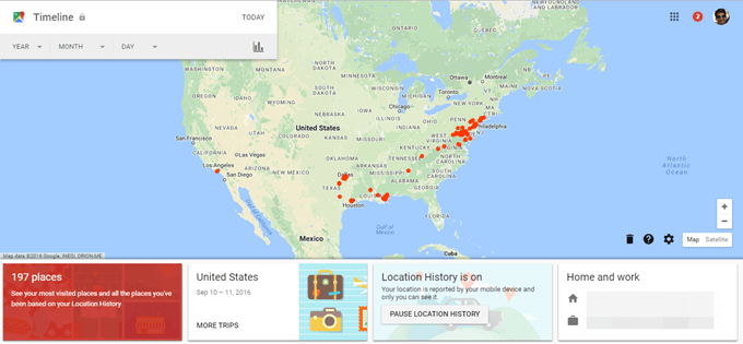travel history google maps