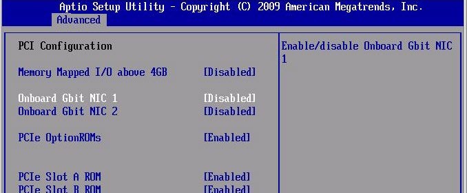 Настройка bios network boot